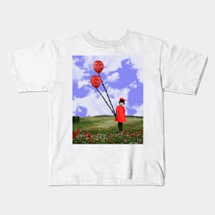 Red Balloon Float Kids T-Shirt